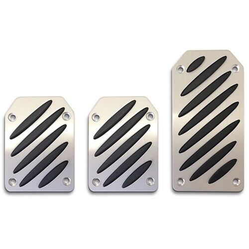SAAS SPKM8538 Pedal Pad Kit - Aluminium Black Slots Manual