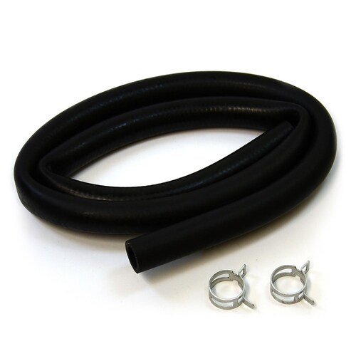SAAS 1 Metre Oil Resistant Hose 19Mm (3/4") Id With Pair Of Clamps SRH19