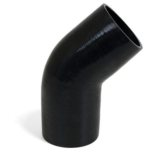 SAAS Black 45 Degree Silicone Hose SSH45102102