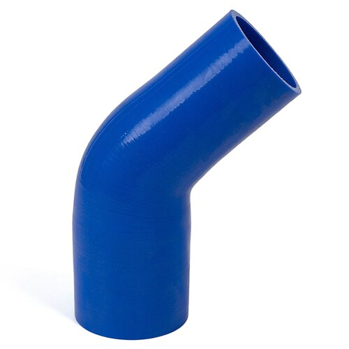 45 Degree Reducer Silicone Hose Blue SSH456376E