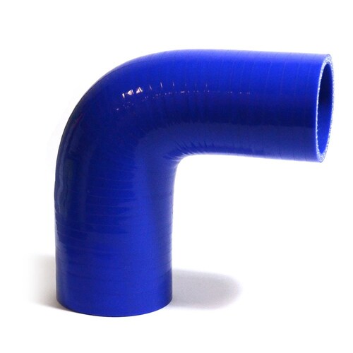 SAAS SSH905176E 90 Degree Reducer Silicone Hose Blue