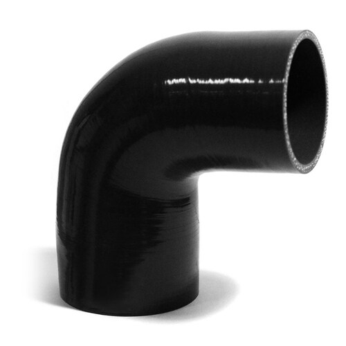 SAAS SSH907689 90 Degree Silicone Reducer 76X 89mm Black