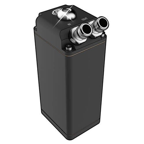 SAAS Oil Catch Tank Baffled Re Ctangle Black Billet 600ml SAAS-ST1010