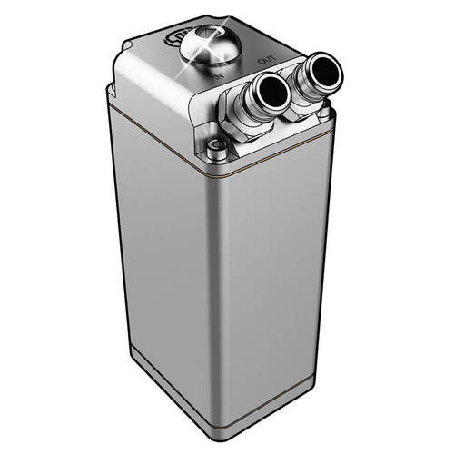 SAAS Oil Catch Tank Baffled Re Ctangle Polished Billet 600ml SAAS-ST1011