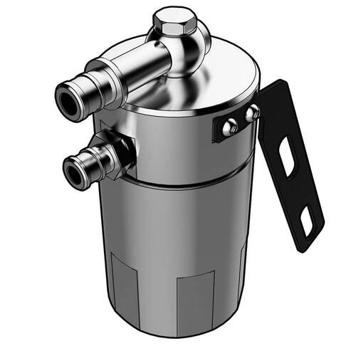 SAAS Oil Catch Tank Ls1 Baffl Ed Polished Billet 500ml SAAS-ST1013