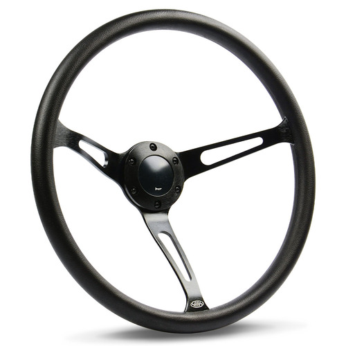 SAAS Steering Wheel Poly 15" C Lassic Dd Black Alloy Slots SAAS-SW25910