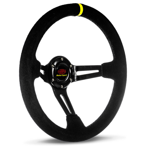 SAAS Suede Deep Dish Steering Wheel SAAS-SWE1