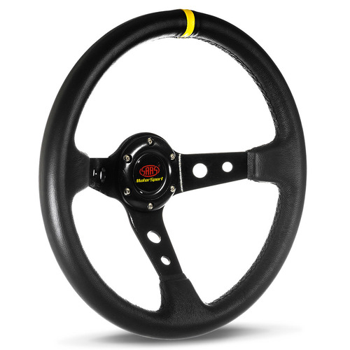 SAAS Leather Gt Deep Dish Stee Ring Wheel SAAS-SWGT2