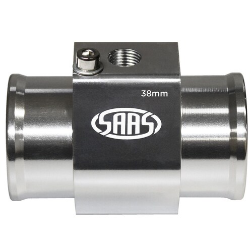SAAS Aluminium Water Temperature Adapter For Radiator Hose - 38Mm SWTA38