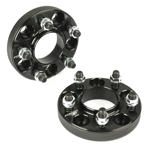 SAAS Forged Hub Centric Wheel Spacers 5x114.3 70.5mm Bore 25mm 2 Pack WS511470525