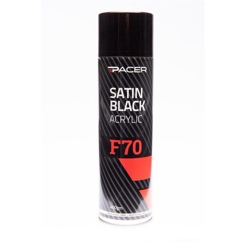 Pacer Satin Black Acrylic Aerosol - 400G SB400