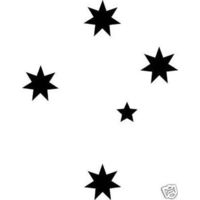 Southern Cross Australia Decal/Sticker - WHITE - 185mm x 235mm