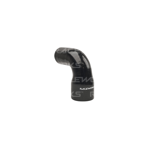 PAT 90deg Reducer 2.75-3.00in (70-76mm) Black SHE-090-275300BK
