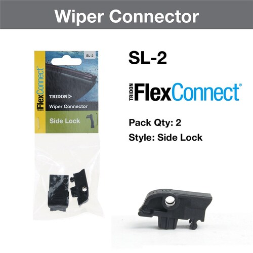 Tridon Wiper Blade Adapter Connector Side Lock (Pair) - 2Pk SL-2