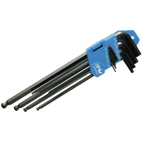 SP Tools SP34502 9pce Imperial SAE Ball Point Hex Key Set