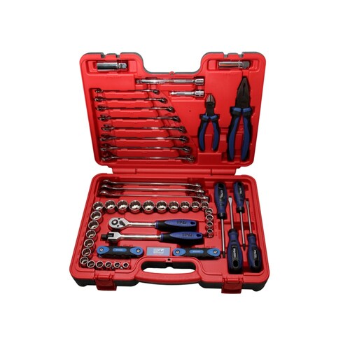 SP TOOLS 65 PIECE METRIC AND SAE TOOL KIT WITH HARD X-CASE SP51204