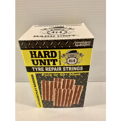 HARD UNIT Tyre Strings 4In Brown Box Of 50 (SW103-50)