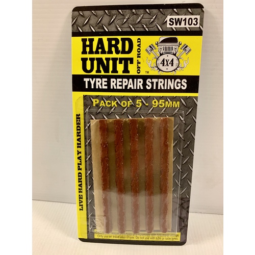 HARD UNIT Tyre Strings 4In Brown Set Of 5 (SW103)