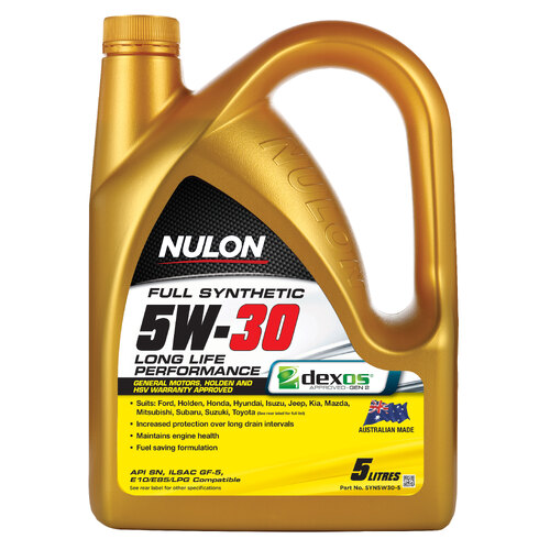 Nulon Full Synthetic Engine Oil  5l 5w30 SYN5W30-5 