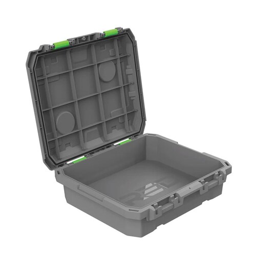 TRED Gt Storage Box 25L - Shallow - Grey With Green T54SBSG