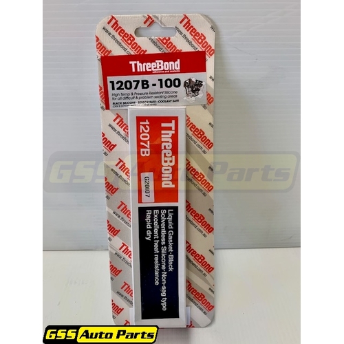 ThreeBond  Rtv Silicone Liquid Gasket Very High Temp Black  100g  1207B-100