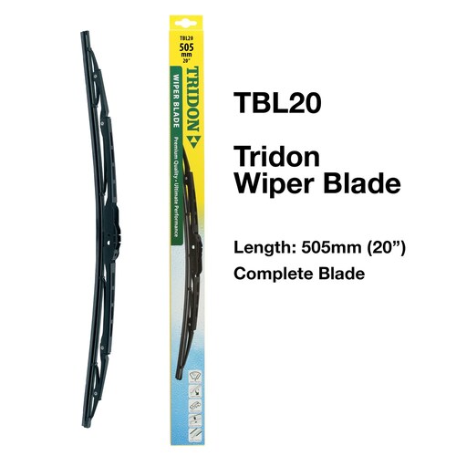 Tridon Wiper Blade 20In - 1Pc 505mm (20") TBL20