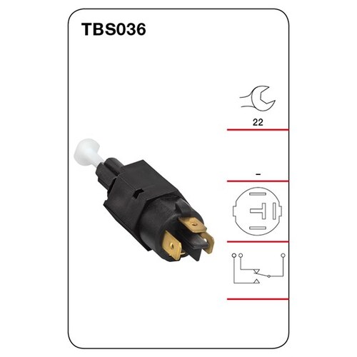Tridon Brake Light Stop Light Switch TBS036