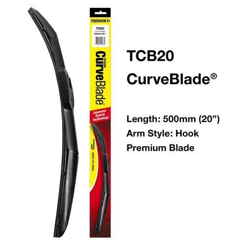 Tridon Curveblade Wiper Blade Assy 20in/500mm TCB20