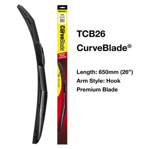Tridon Curveblade Wiper Blade Assy 26in/650mm TCB26