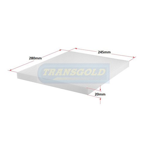 Transgold Cabin/Pollen Filter RCA328P TCF328