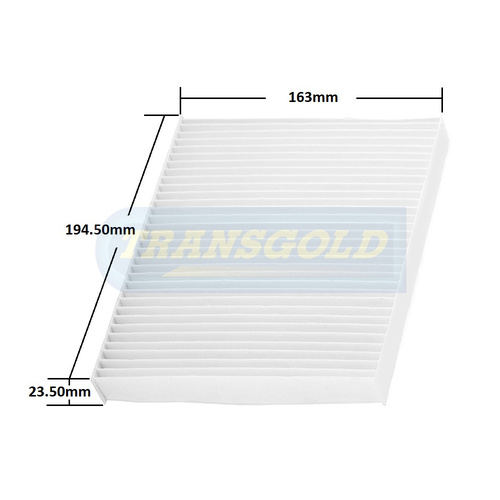 Transgold Cabin Filter RCA408P TCF408