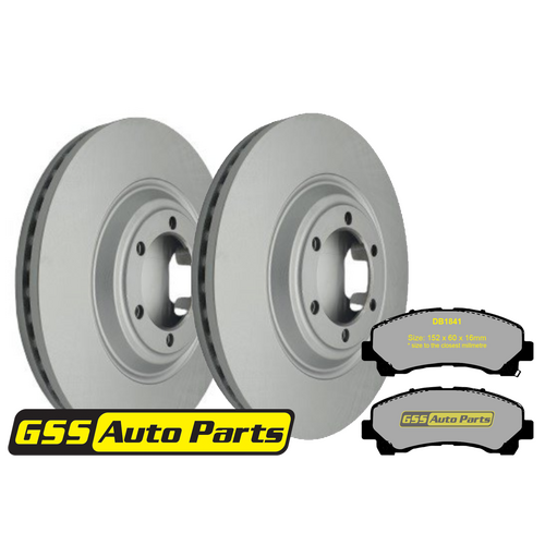 T/p Brake Disc Rotors & Budget Brake Pads TD2060-DB1841 RDA8260