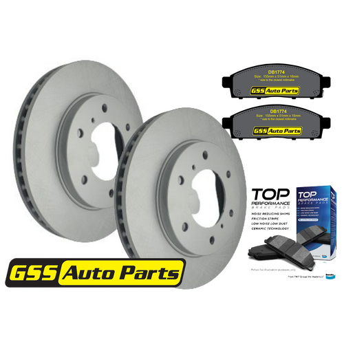 T/p Brake Disc Rotors & Brake Pads TD2208-DB1774TP RDA7975