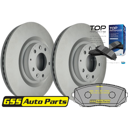 Front T/p Brake Disc Rotors & Brake Pads TD2566-DB1916TP RDA7476