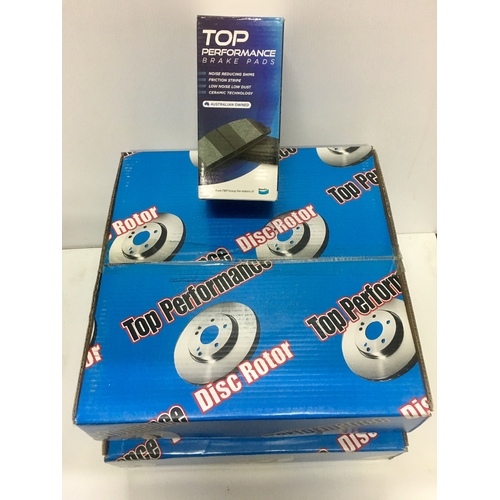 Front T/p Brake Disc Rotors & Brake Pads TD2871-DB1940TP RDA7825