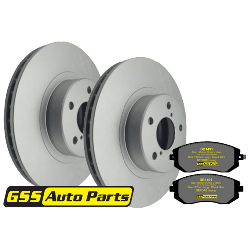 T/p Brake Disc Rotors & Budget Brake Pads TD648-DB1491