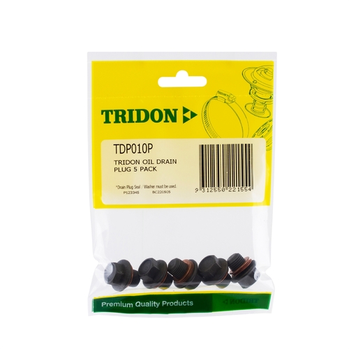Tridon Oil Drain Plug 5 Pack TDP010P