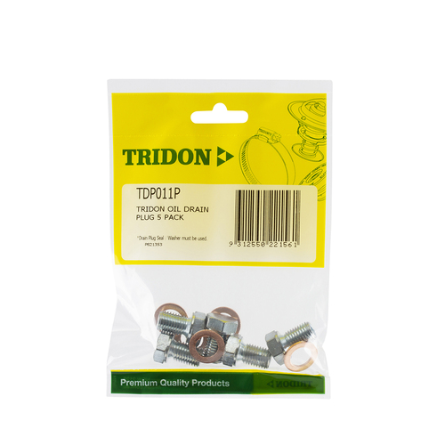 Tridon Oil Drain Plug 5 Pack TDP011P