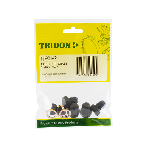 Tridon Oil Drain Plug 5 Pack TDP014P