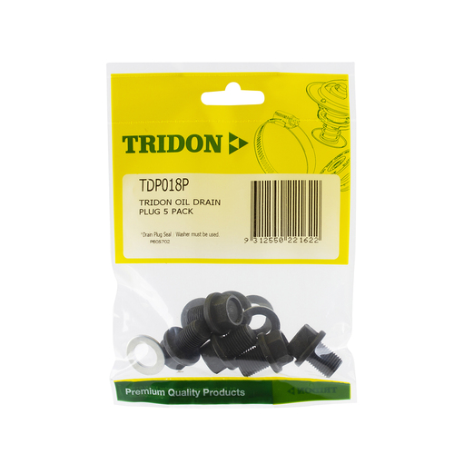 Tridon Oil Drain Plug 5 Pack TDP018P