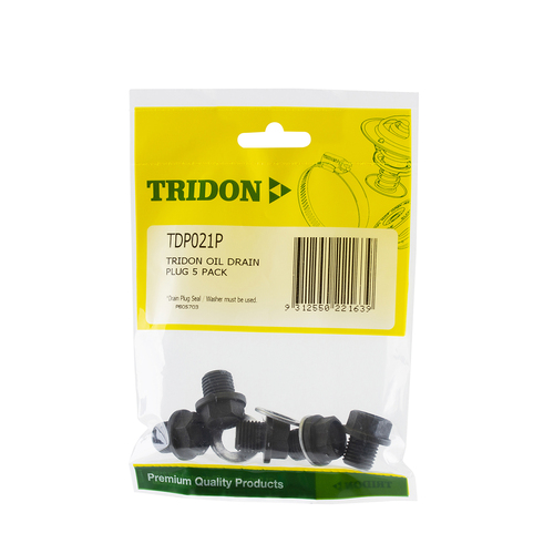 Tridon Oil Drain Plug 5 Pack TDP021P