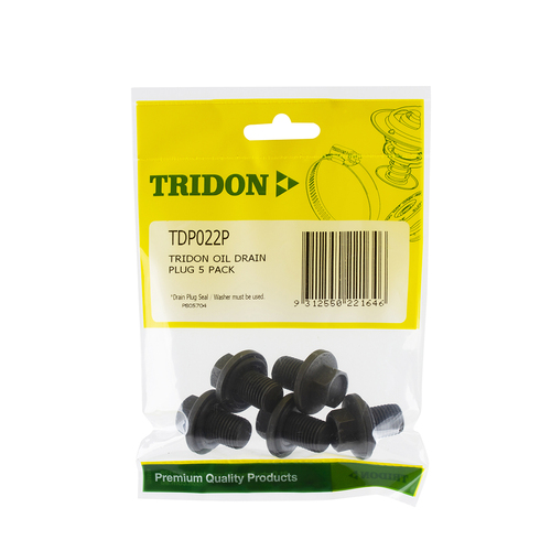 Tridon Oil Drain Plug 5 Pack TDP022P