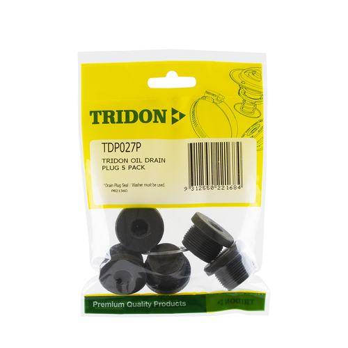 Tridon Oil Drain Plug 5 Pack TDP027P