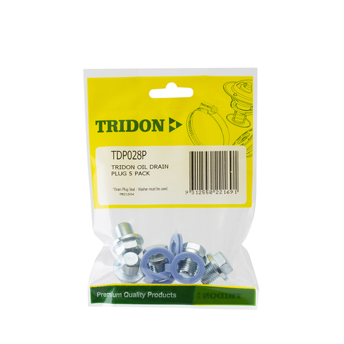 Tridon Oil Drain Plug 5 Pack TDP028P thumbnail