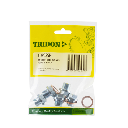 Tridon Oil Drain Plug 5 Pack TDP029P