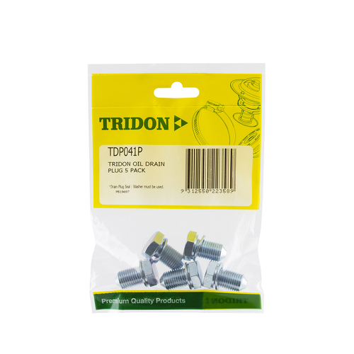 Tridon Oil Drain Plug 5 Pack TDP041P