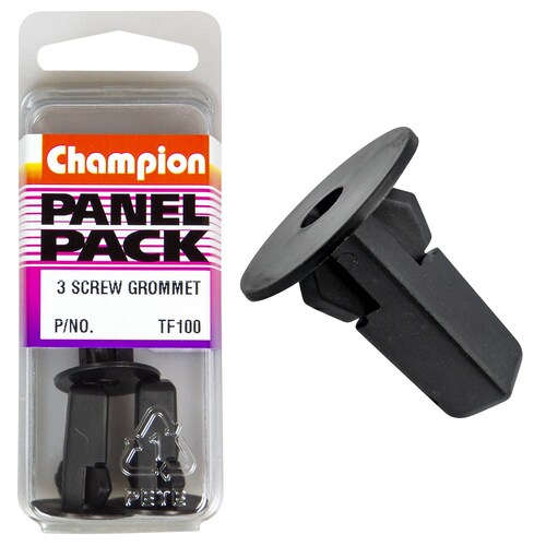 Champion Fasteners Screw Grommets (20Mm Head, 22Mm Length, To Suit 5.5Mm Hole) - Pack Of 3 3PK TF100
