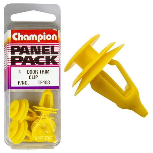 Champion Fasteners Door Trim Clips (13Mm Head, 15Mm Length, To Suit 9Mm Hole) - Pack Of 4 TF103