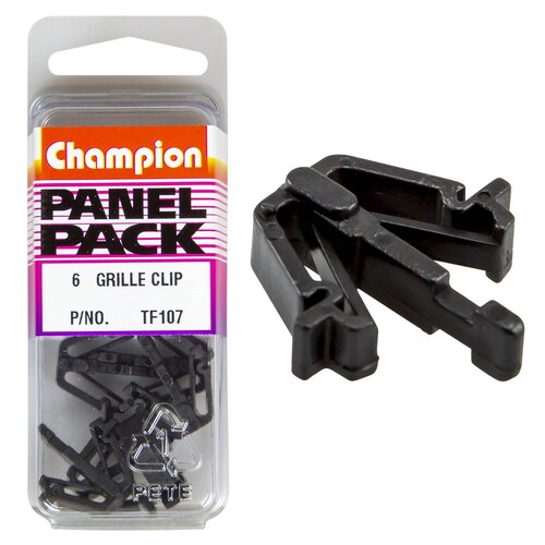 Champion Fasteners Grille Clips (13Mm Width, 23Mm Length) - Pack Of 6 6PK TF107