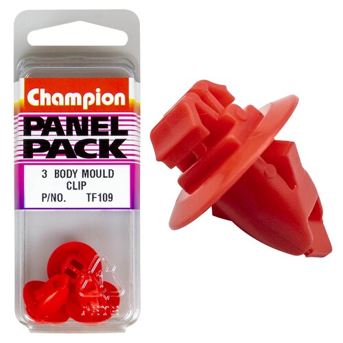 Champion Fasteners Body Mould Clips (17Mm Head, 13Mm Length) - Pack Of 3  TF109